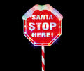 1.1m Santa Stop Here Sign
