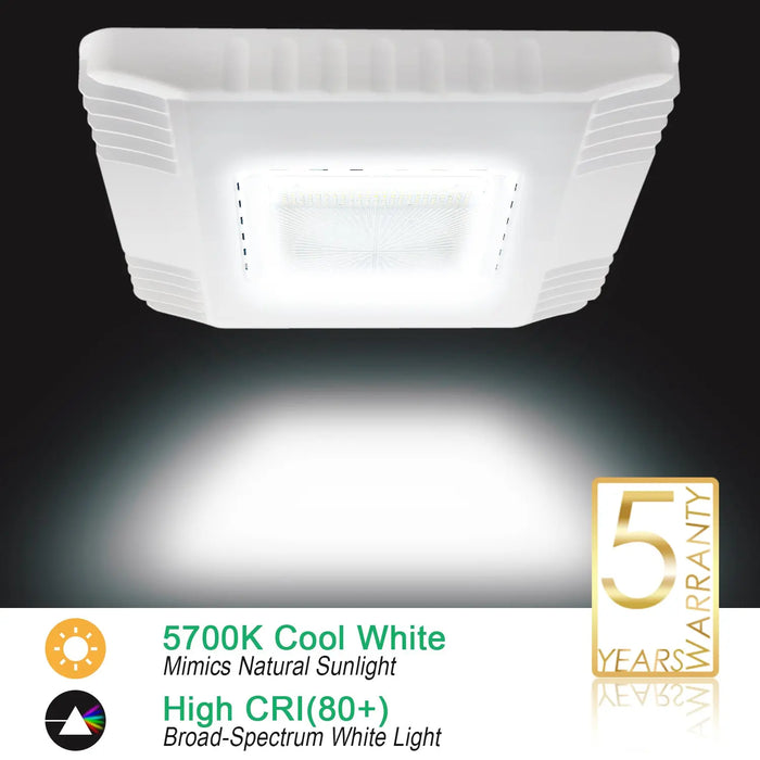 IP65 150W LED canopy light for parking garage and carport