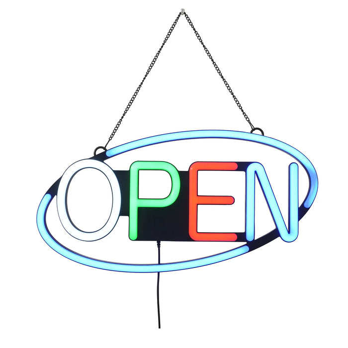 24W RGB LED Open Sign Light 12 Patterns Color Changes Best Open Sign Light For Your Business TANLITE