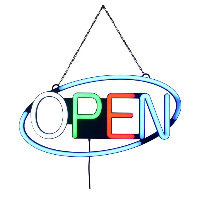 24W RGB LED Open Sign Light 12 Patterns Color Changes Best Open Sign Light For Your Business TANLITE