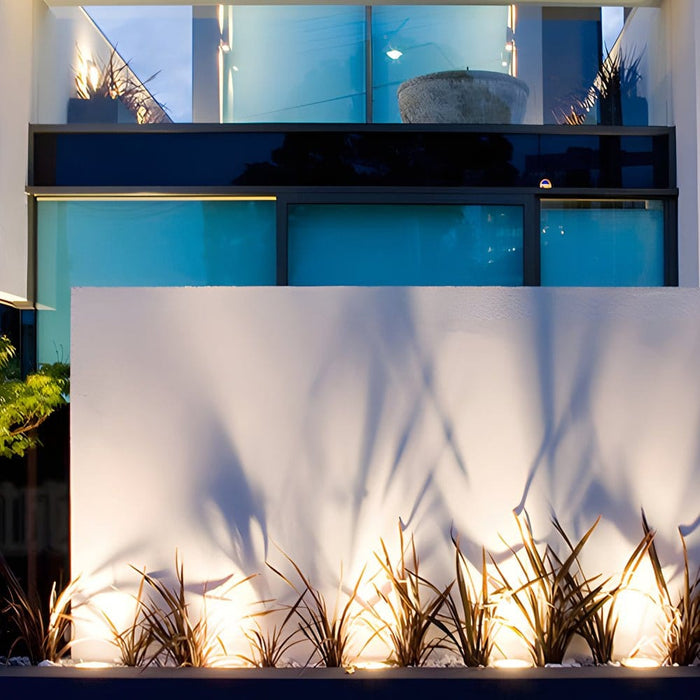 5-Light LED Modern Square In-Ground Well Lights Step Deck Lighting with Light Sensor for Pathways | NordaLight