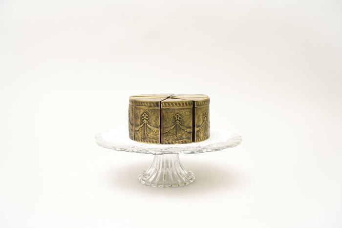 A Piece of Cake Burnished Brass Slice Candle