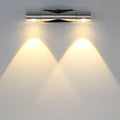 Adjustable Up Down LED Wall Washer Lamp Modern Cylindrical Staircase Hallway Living Room Black Silver | NordaLight