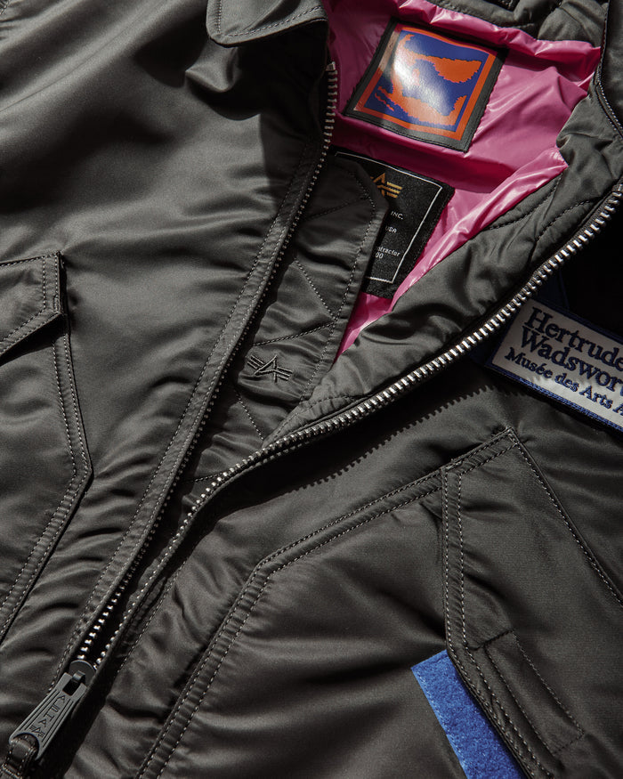 GR10K Alpha Industries Bomber Jacket Rep Grey Coats and Jackets Bomber Jackets DGX31342XA94 94