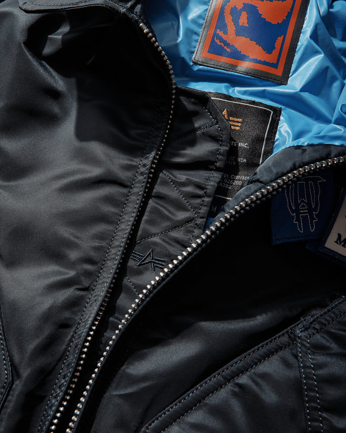 GR10K Alpha Industries Bomber Jacket Rep Navy Coats and Jackets Bomber Jackets DGX31342XA93 93