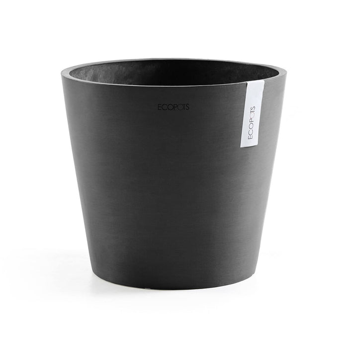 Amsterdam Small Round Planter - 11.8 in x 11.8 in x 10.5 in - Dark Grey - Dark Grey,11.75 in x 11.75 in x 10.5 in,Planter Only