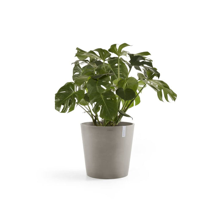 Amsterdam Small Round Planter - 19.8 in x 19.8 in x 17.3 in - Taupe - Taupe,19.75 in x 19.75 in x 17.25 in,Planter Only