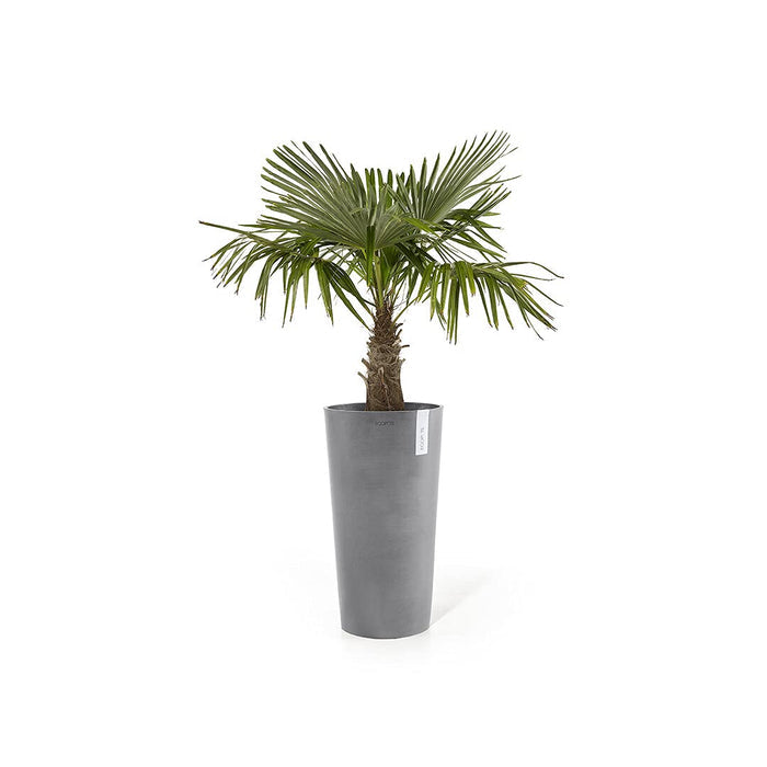Amsterdam Mid High Medium Tall Round Planter - 13.5 in x 13.5 in x 26 in - Grey - Grey,13.5 in x 13.5 in x 26 in,Planter Only