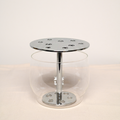 Anaar Bloom Chrome Ikebana Vase – Small