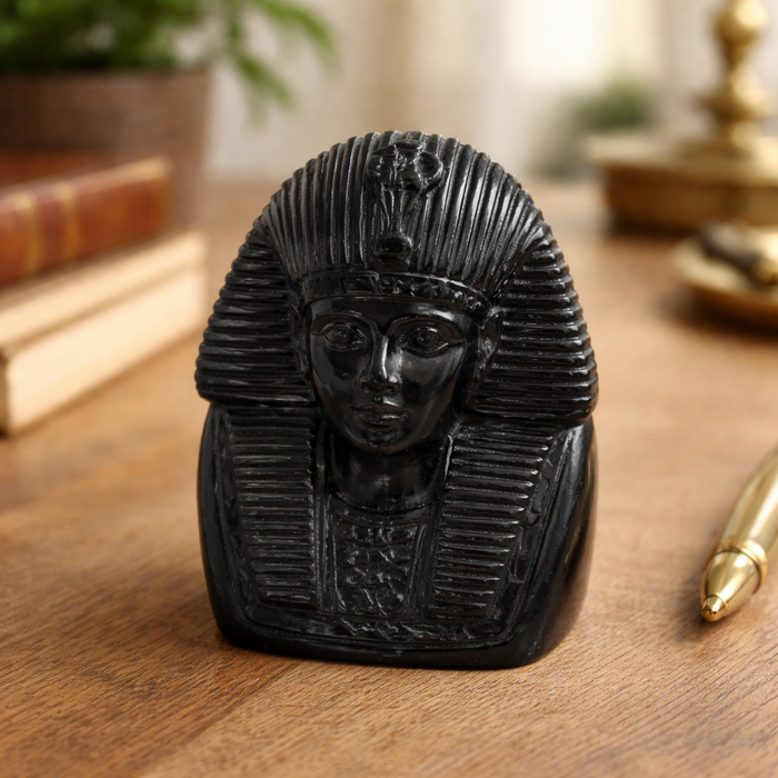 Artisan Black Soapstone Sculpture Decorative Home Accent
