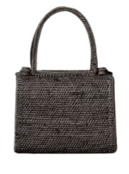 Ata Vine Handbag Black with Batik Lining