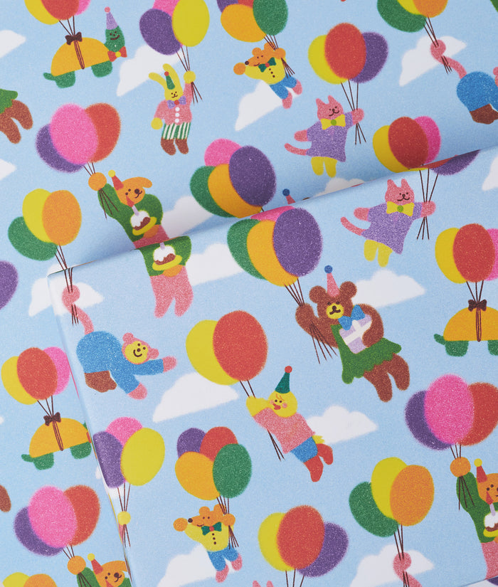 Balloon Birthday Kids Wrapping Paper