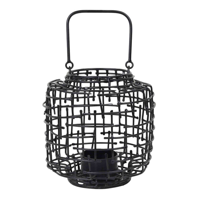 Basketweave Tea Light Holder – Cozy Rustic Accent