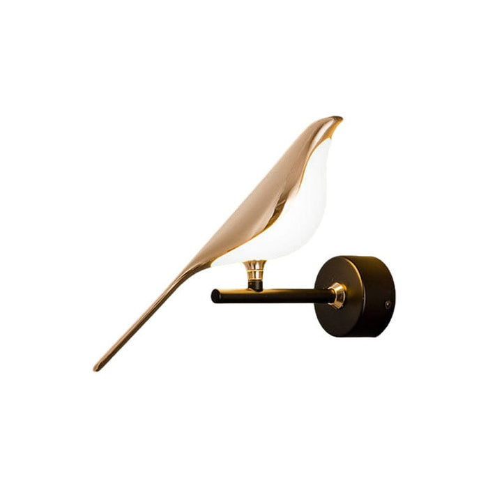 Bird Silhouette Iron Glass LED Wall Sconce Nordic Minimalist 3000K–6000K Dimmable Black Indoor 1 or 2 Bird | NordaLight