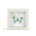 Blue Skies Light Blue Butterfly Shadow Box - 4in