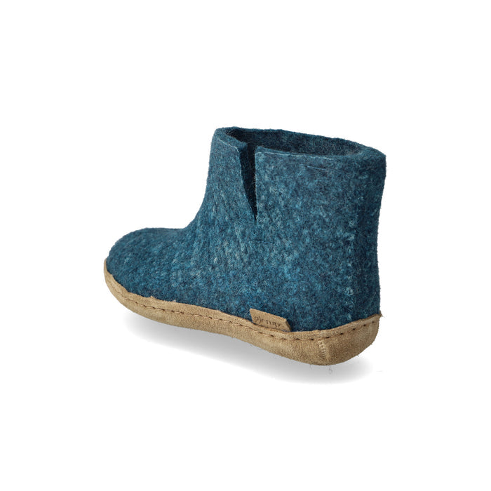glerups Boot junior Boot with leather sole Petrol