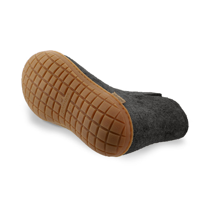 Boot with natural rubber sole - honey - Charcoal
