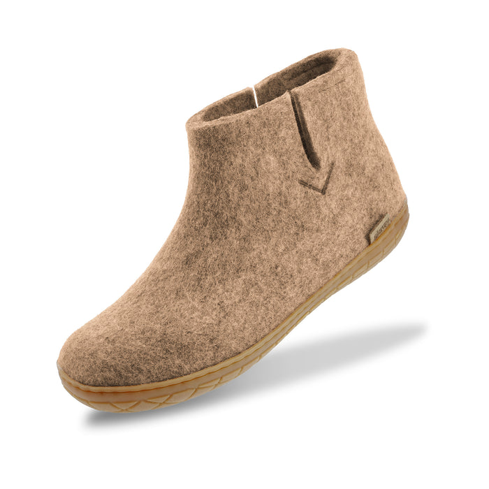 Boot with natural rubber sole - honey - Sand