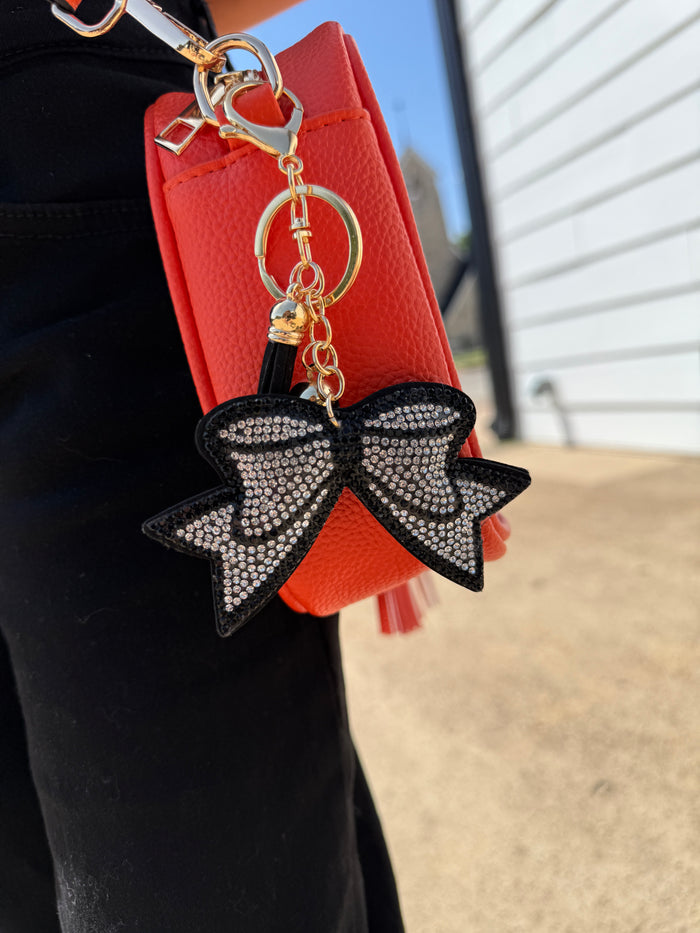Bow Crystal Bling Keychains