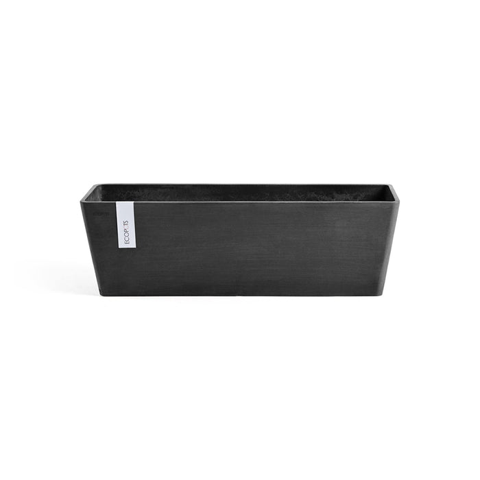 Bruges Large Rectangle Planter - 31.5 in x 8 in x 8 in - Dark Grey - Dark Grey,31.5 in x 8 in x 8 in