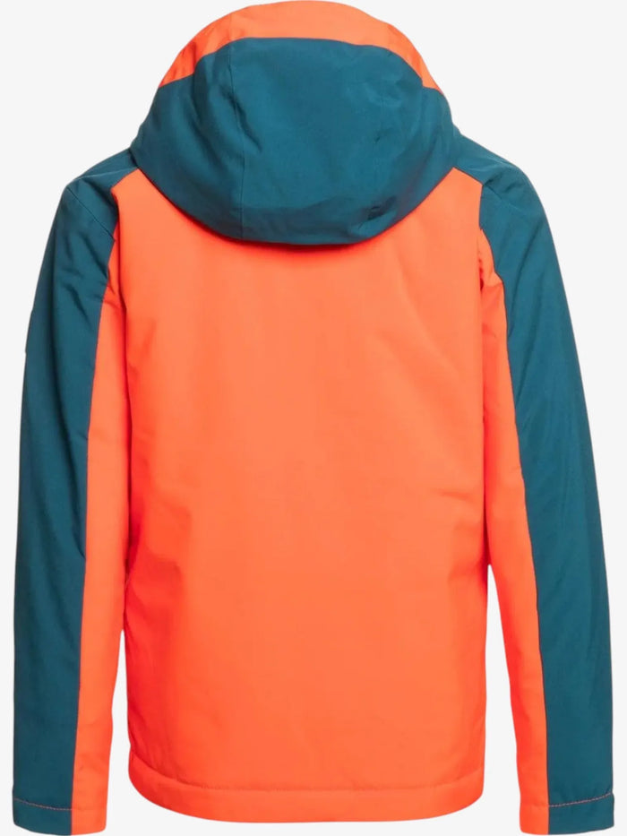 Campera Niño Quiksilver Snow Mission Block Niño Naranja Azul