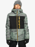 Campera Niño Snow Quiksilver Side Hit Niño Verde Amarillo