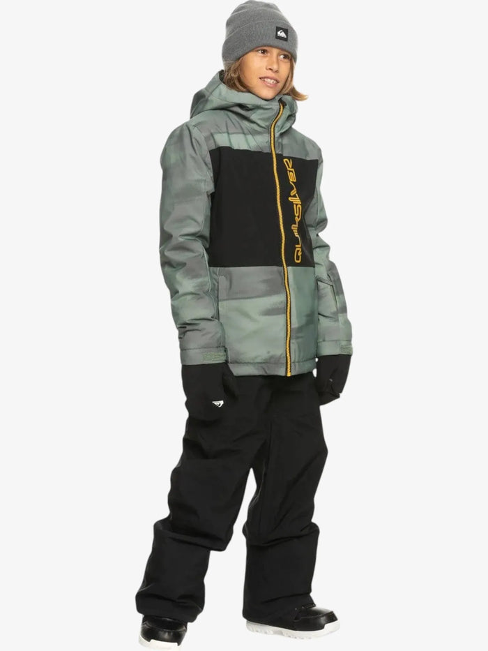 Campera Niño Snow Quiksilver Side Hit Niño Verde Amarillo