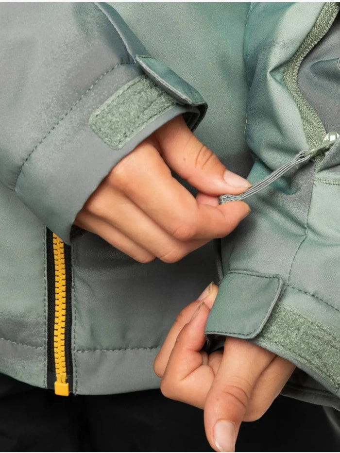 Campera Niño Snow Quiksilver Side Hit Niño Verde Amarillo