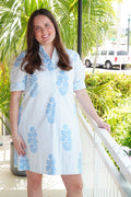 Charlotte Dress Bouquet Blue