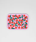Cherries Pink Small Rectangle Serving Tray
