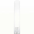 2-Piece Clear Candleholder with Cylinder – Clear or Gold Trim (Set of 4) - Villa Decor & Design