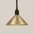 Conical Venus Pendant (Adjustable) With pully Beaten Aluminum
