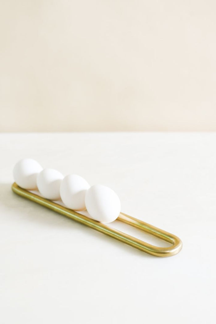 Continuous Loop Burnished Brass Countertop Organizer