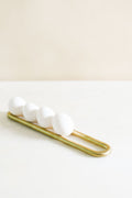 Continuous Loop Burnished Brass Countertop Organizer
