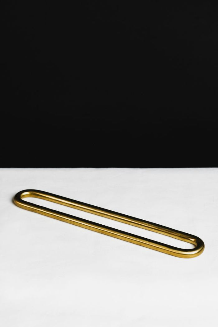 Continuous Loop Burnished Brass Countertop Organizer