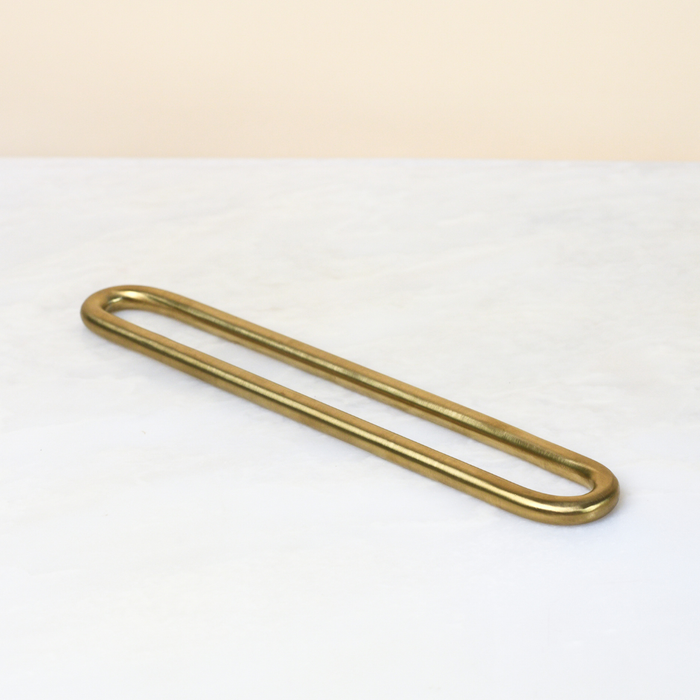 Continuous Loop Burnished Brass Countertop Organizer