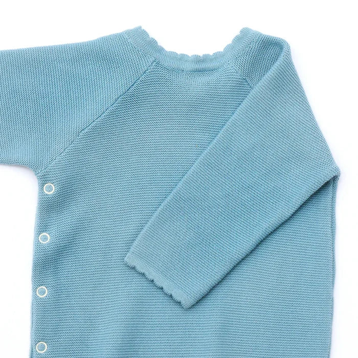 Cotton Baby Jumper with Side Buttons for 0-6 Months