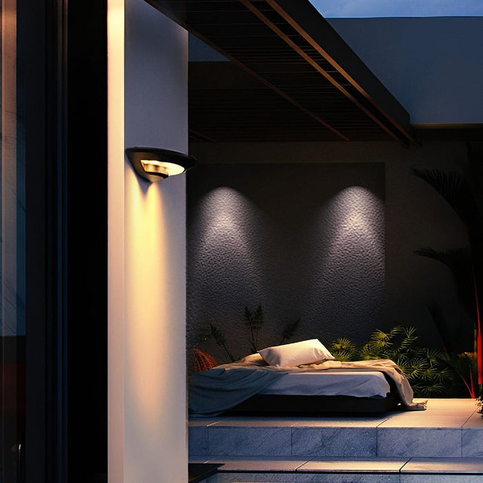 Creative Black Outdoor Wall Sconce 4-LED Directional Aluminum 3000K 85-265V | NordaLight