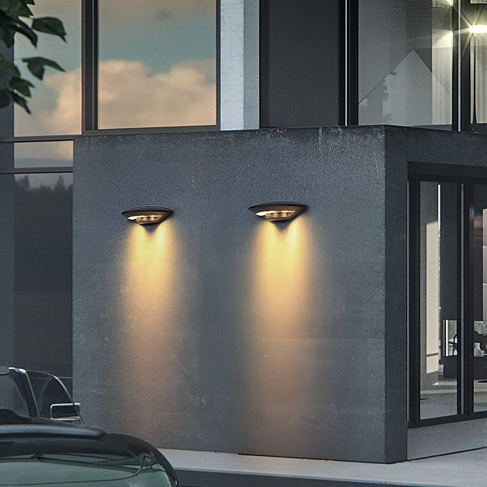 Creative Black Outdoor Wall Sconce 4-LED Directional Aluminum 3000K 85-265V | NordaLight