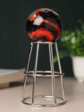 Crystal Orb Pedestal – Elegant Modern Home Accent