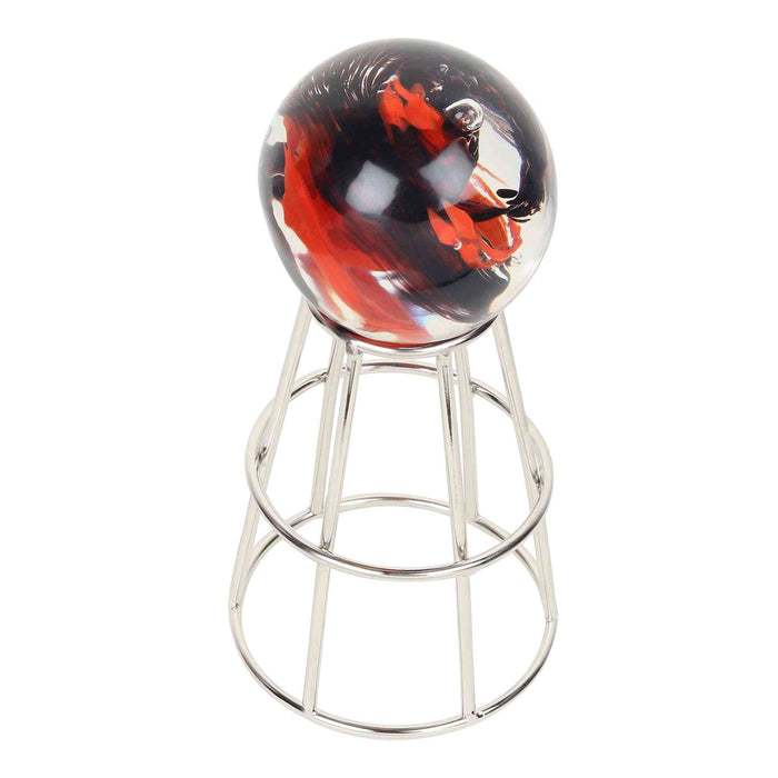 Crystal Orb Pedestal – Elegant Modern Home Accent