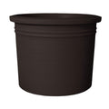 Curbside Cylinder Round Plastic Planter - 18.4 in x 18.4 in x 15 in - Black - Black,18.4 in x 18.4 in x 15 in