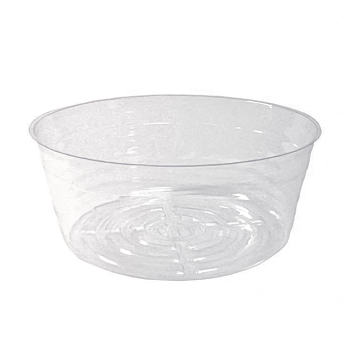 Deep Clear Vinyl Plant Saucers - 17in - Case of 100 - Clear,Case of 100