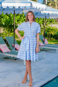 Delray Dress Square French Blue
