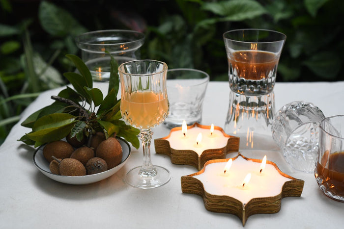 Diya Brass Multi-Wick Candle – Large