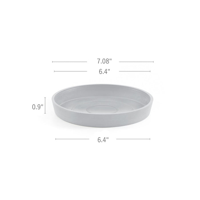 Small Round Saucer - 20 in x 20 in x 1.5 in - Dark Grey - Dark Grey,20 in x 20 in x 1.5 in