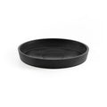 Small Round Saucer - 7 in x 7 in x 1 in - Dark Grey - Dark Grey,7 in x 7 in x 1 in