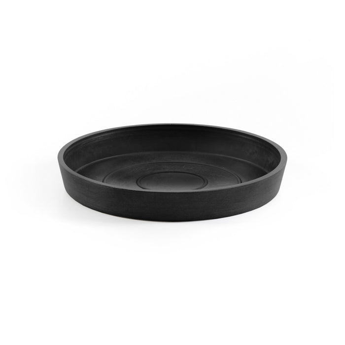 Small Round Saucer - 7 in x 7 in x 1 in - Dark Grey - Dark Grey,7 in x 7 in x 1 in