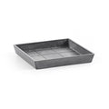 Small Square Saucer - 17 in x 17 in x 1.5 in - Dark Grey - Dark Grey,17 in x 17 in x 1.5 in