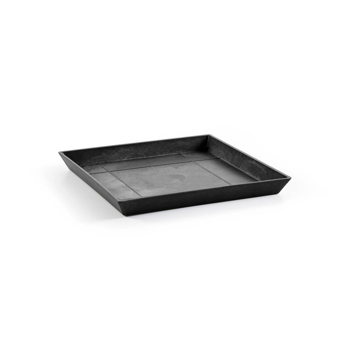 Small Square Saucer - 17 in x 17 in x 1.5 in - Dark Grey - Dark Grey,17 in x 17 in x 1.5 in